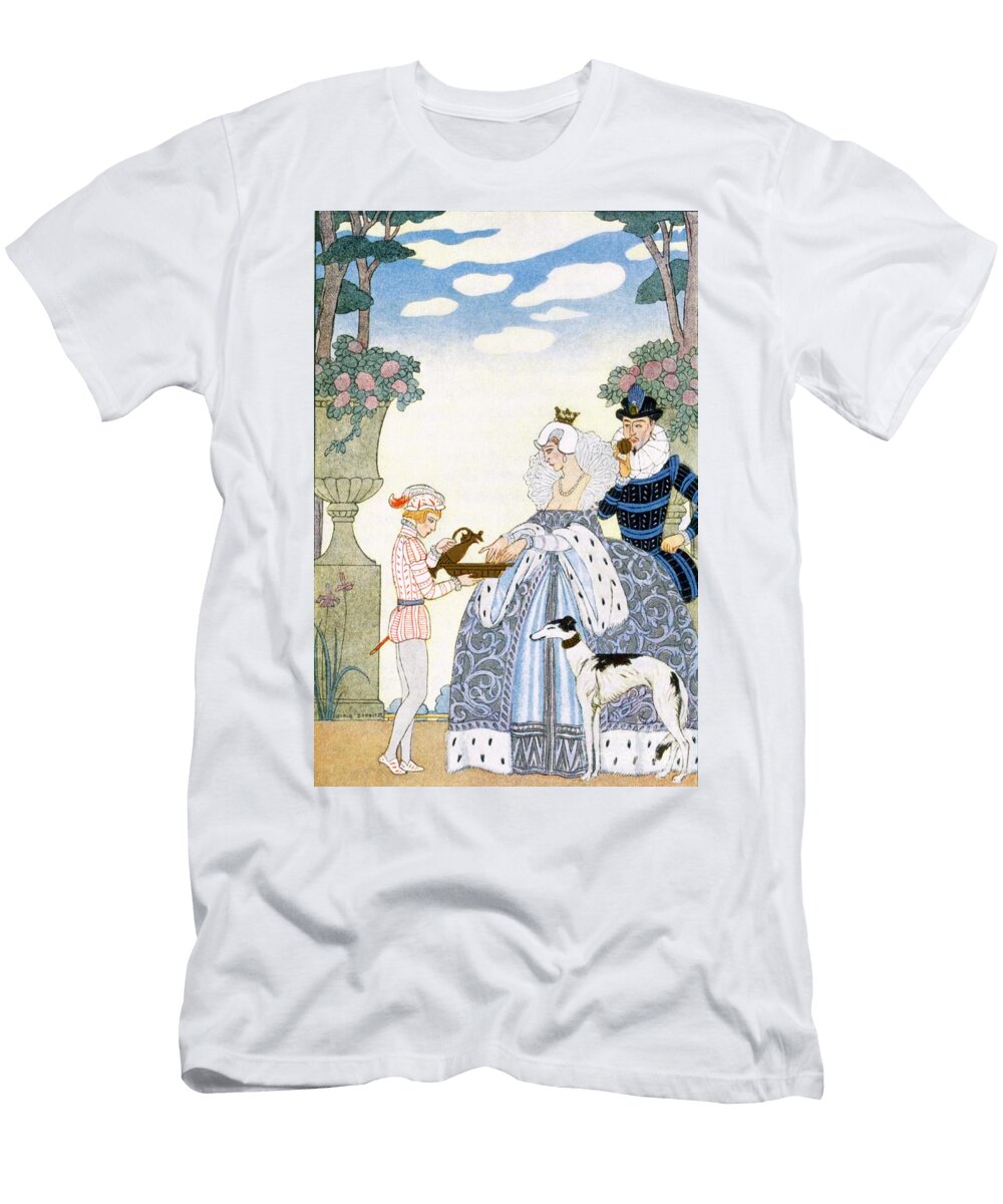 Elizabethan England From the Art of Perfume Pub 1912 Georges Barbier T-Shirt