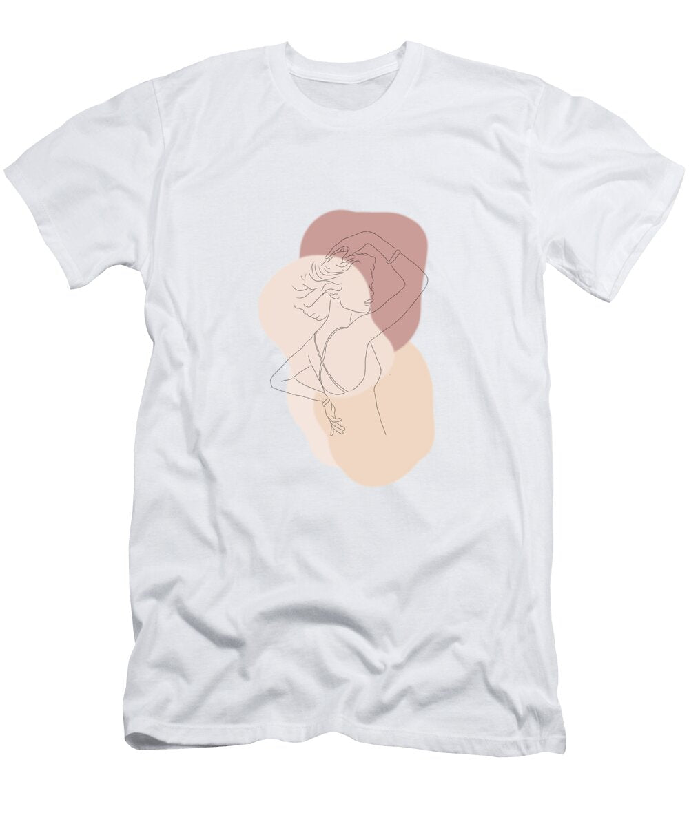 Empowered Woman Line Art Nicole Almoro T-Shirt
