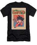Energetic Manga Style Martial Arts Boy Illustration with Retro Halftone Comic Background Kendra R Chappell T-Shirt