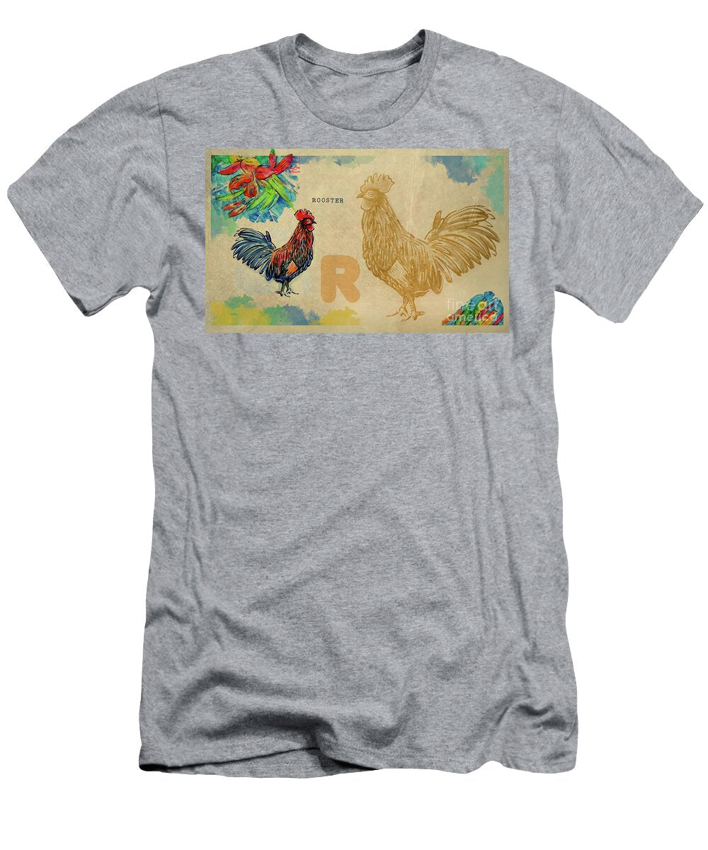 English Alphabet Rooster Ariadna De Raadt T-Shirt