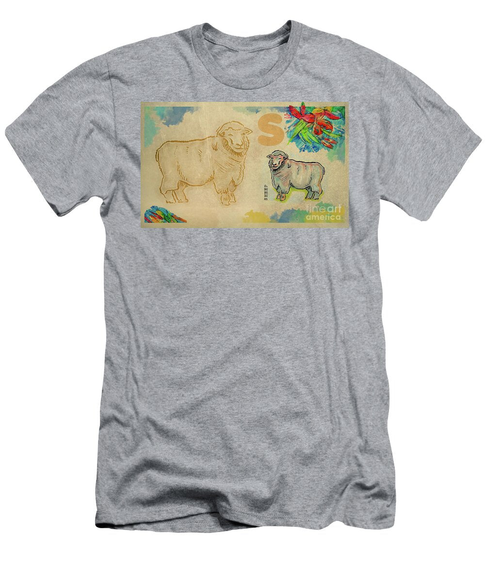 English Alphabet Sheep Ariadna De Raadt T-Shirt