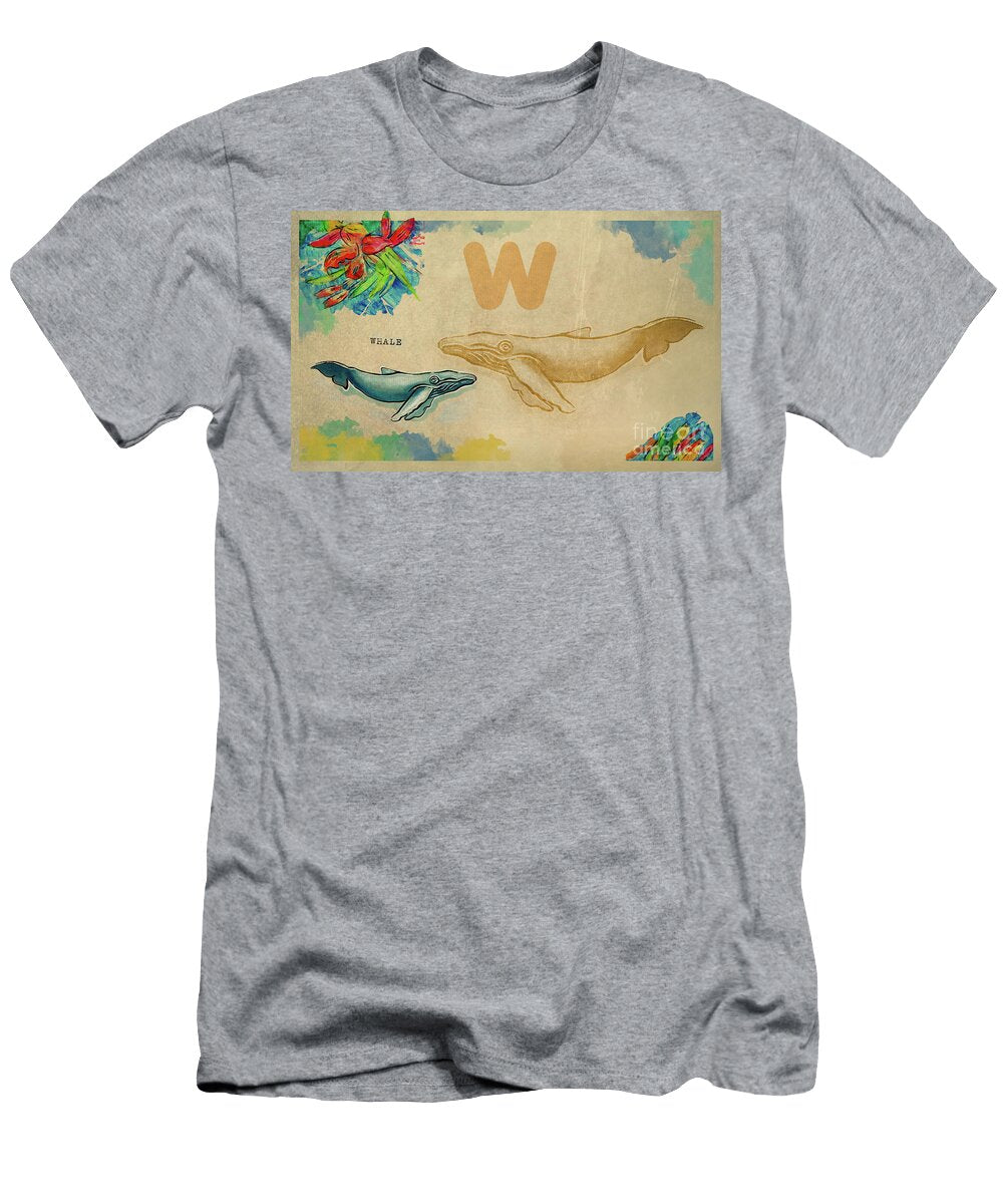 English Alphabet Whale Ariadna De Raadt T-Shirt