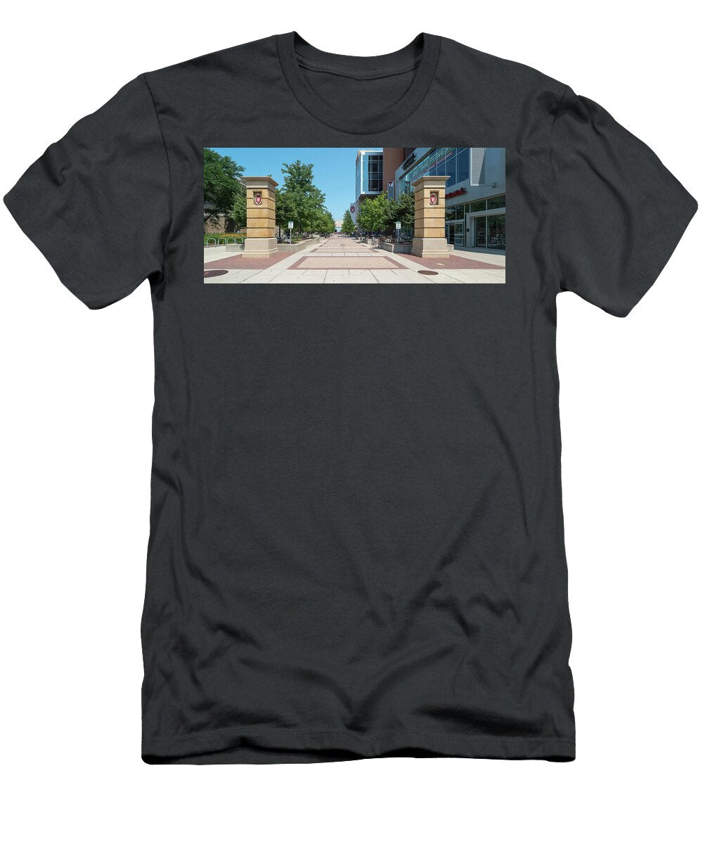 Entrance of East Campus Mall Panoramic Images T-Shirt