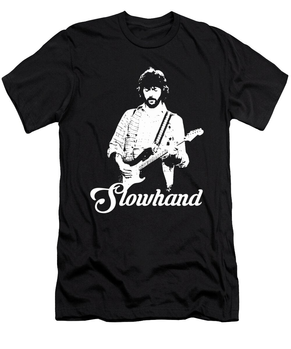 Eric Clapton Slowhand White Stencil Duong Dam T-Shirt