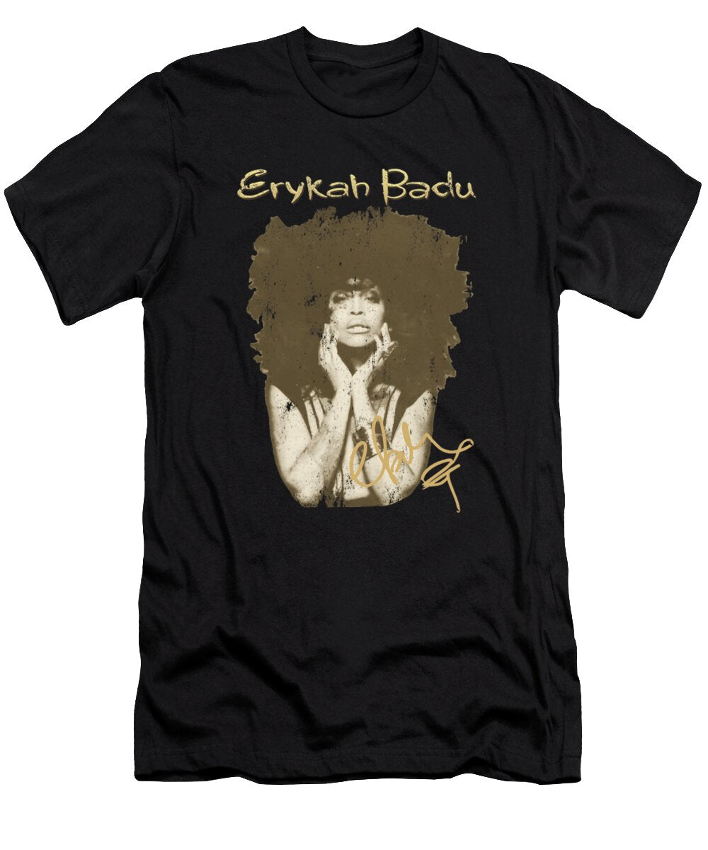 Erykah Badu Vintage Halftone Style Fan Art Fresh Luke Moore T-Shirt