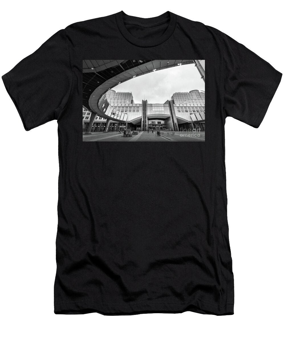 Esplanade of the European Parliament in Brussels Belgium Delphimages Photo Creations T-Shirt