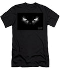 Evil Cat Eyes Half Tone Bw Simon Bratt T-Shirt
