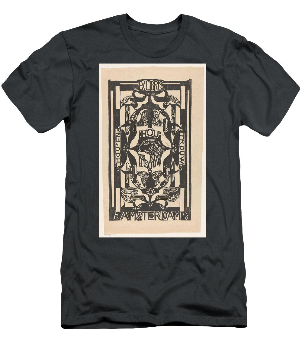 Ex Libris From the Association Houen Trouw Carel Adolph Lion Cachet 1916 V Carel Adolph Lion Cachet T-Shirt