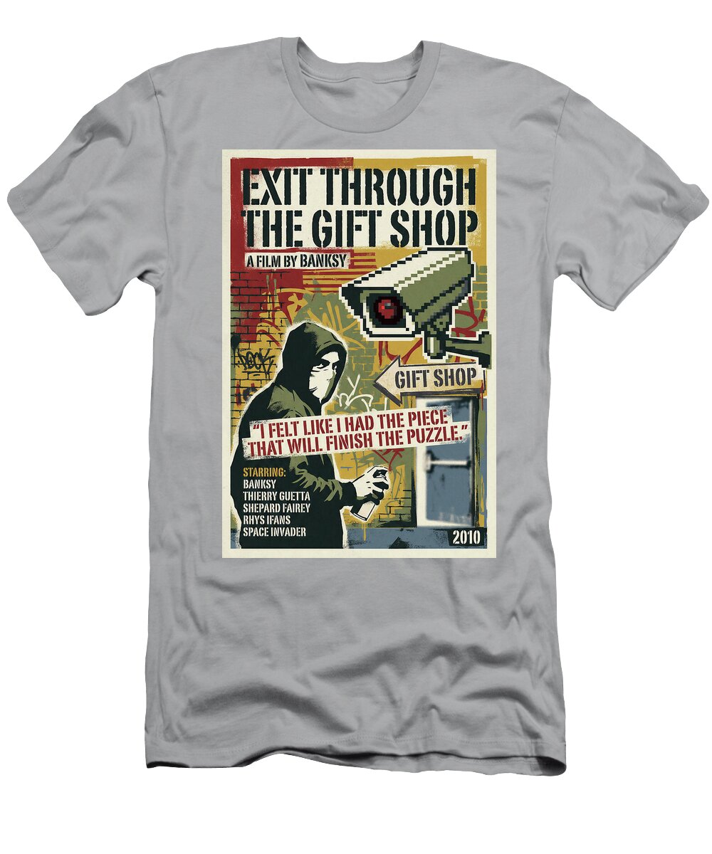 Exit Through the Gift Shop Minimal Movie Poster Retro Film Poster Vintage 2010 Sampadart Gallery T-Shirt
