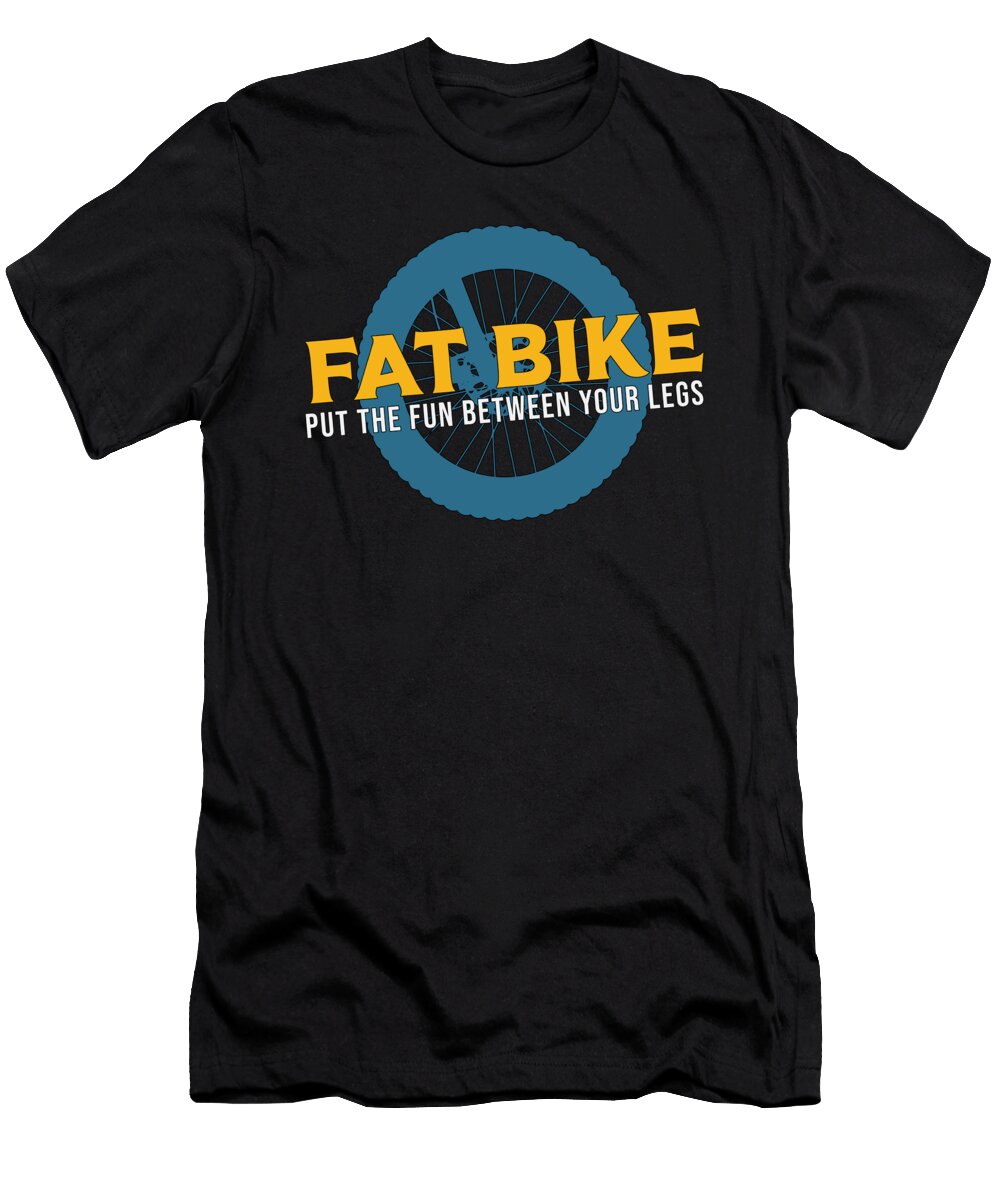 Fat Bike Between Your Legs Biker Biking Retro Tshirtconcepts Marvin Poppe T-Shirt