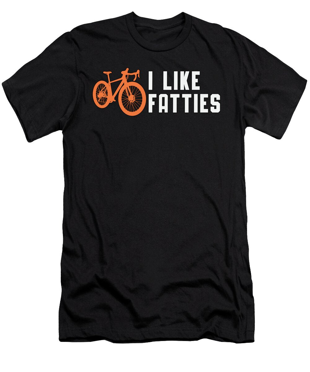 Fat Bike I Like Fatties Biker Biking Retro Funny Tshirtconcepts Marvin Poppe T-Shirt