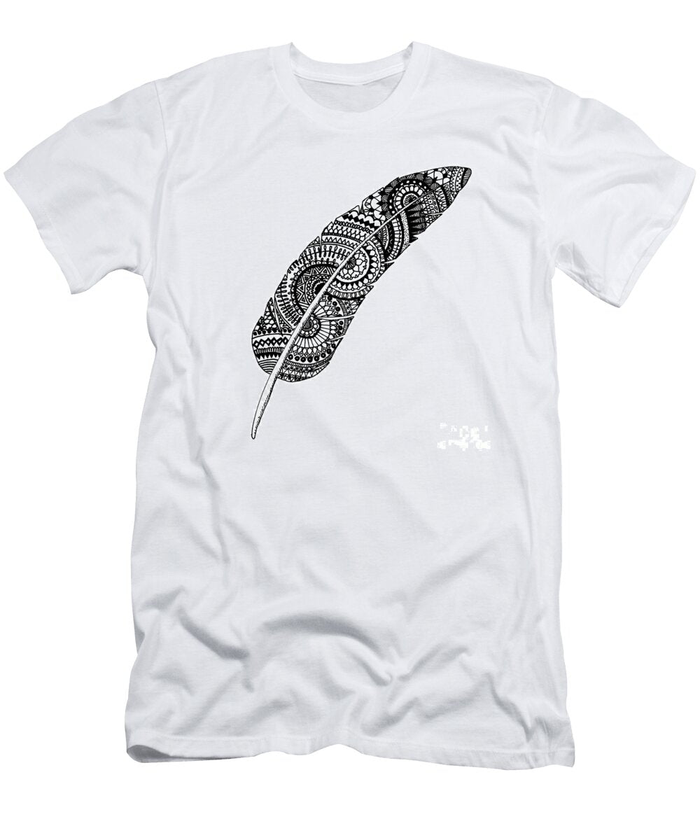 Feather Zentangle One Mandala a Day T-Shirt