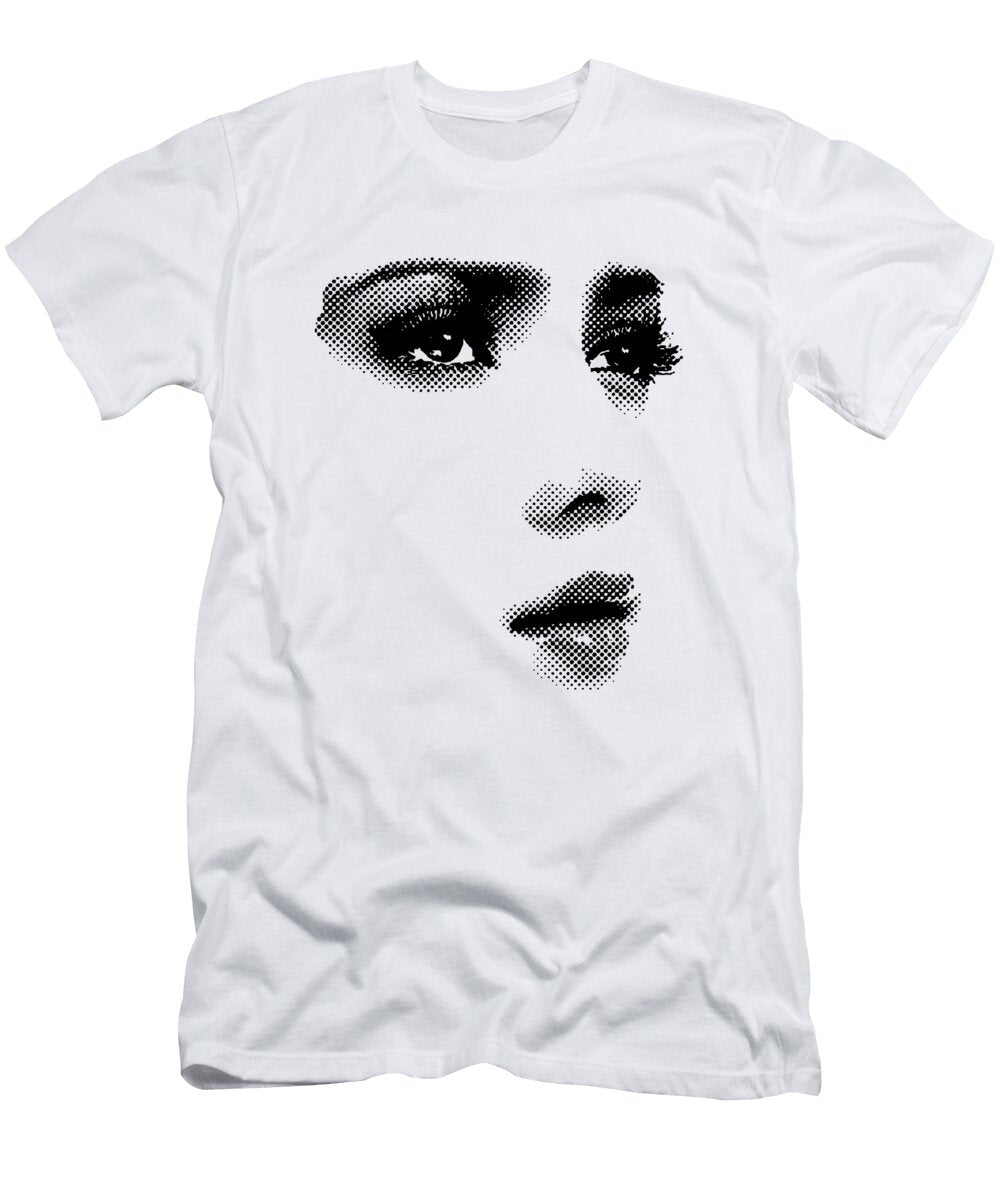 Female Face in Halftone Tom Hill T-Shirt
