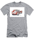 Fiat Giannini Formel Junior Classic Racecar Ink Drawing and Wate Frank Ramspott T-Shirt