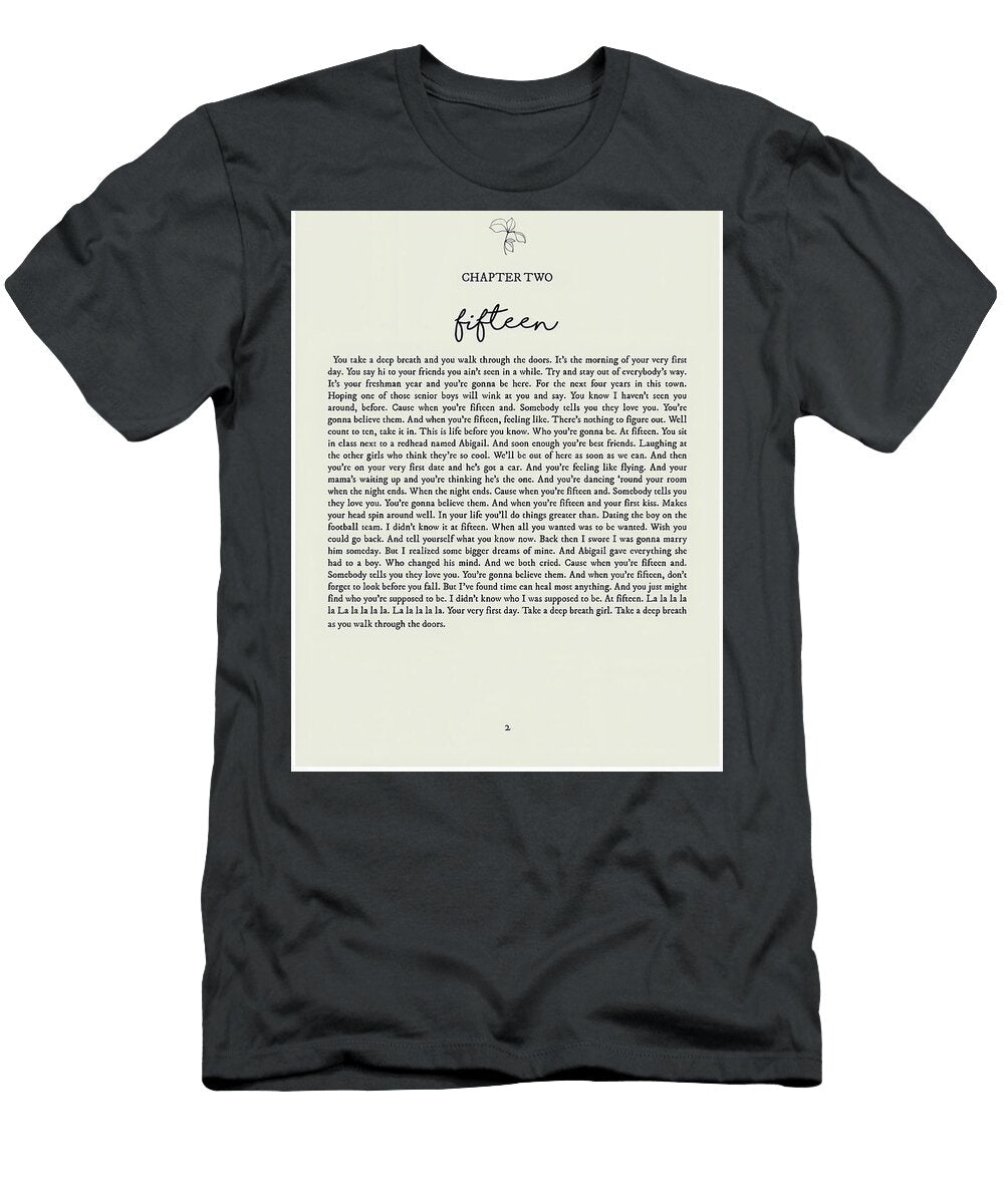 Fifteen Lyrics Jessica Ward T-Shirt