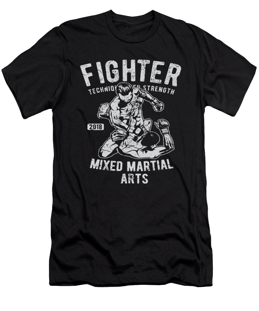 Fighter Mixed Martial Arts Bjj Jiu Jitsu Florian Dold Art T-Shirt