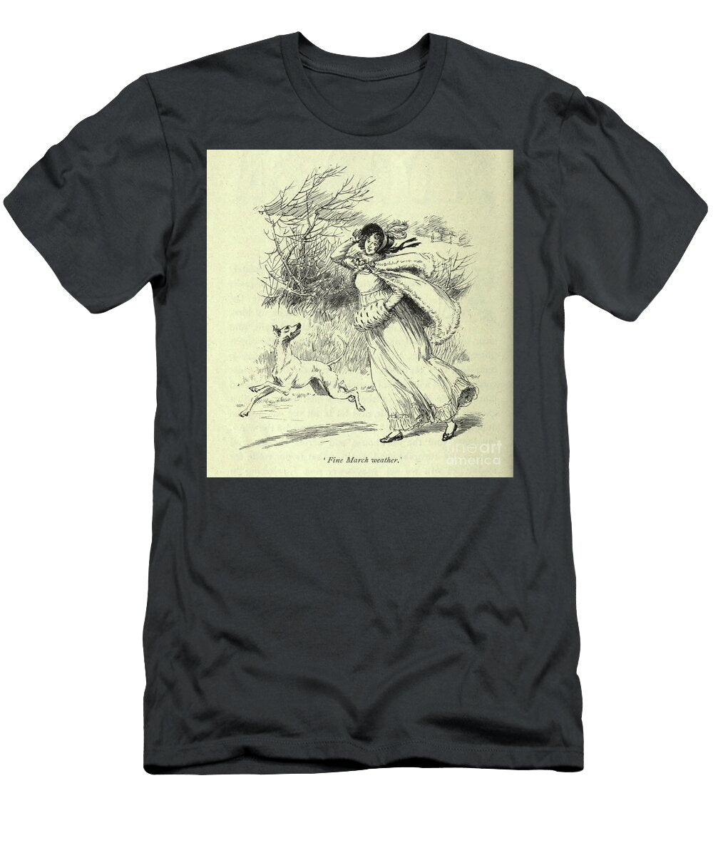 Fine March Weather H2 Historic Illustrations T-Shirt