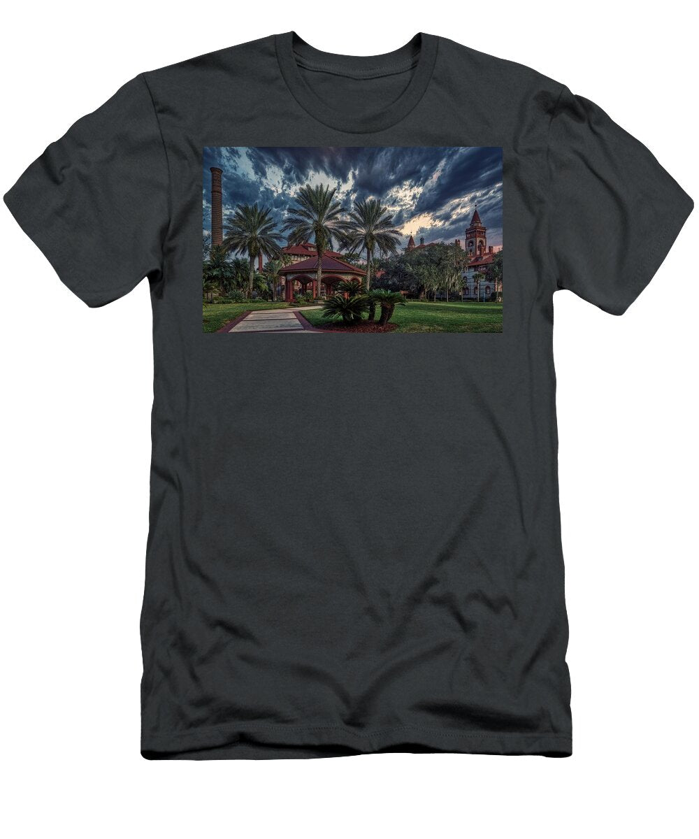 Flagler College Campus At Dusk Mountain Dreams T-Shirt