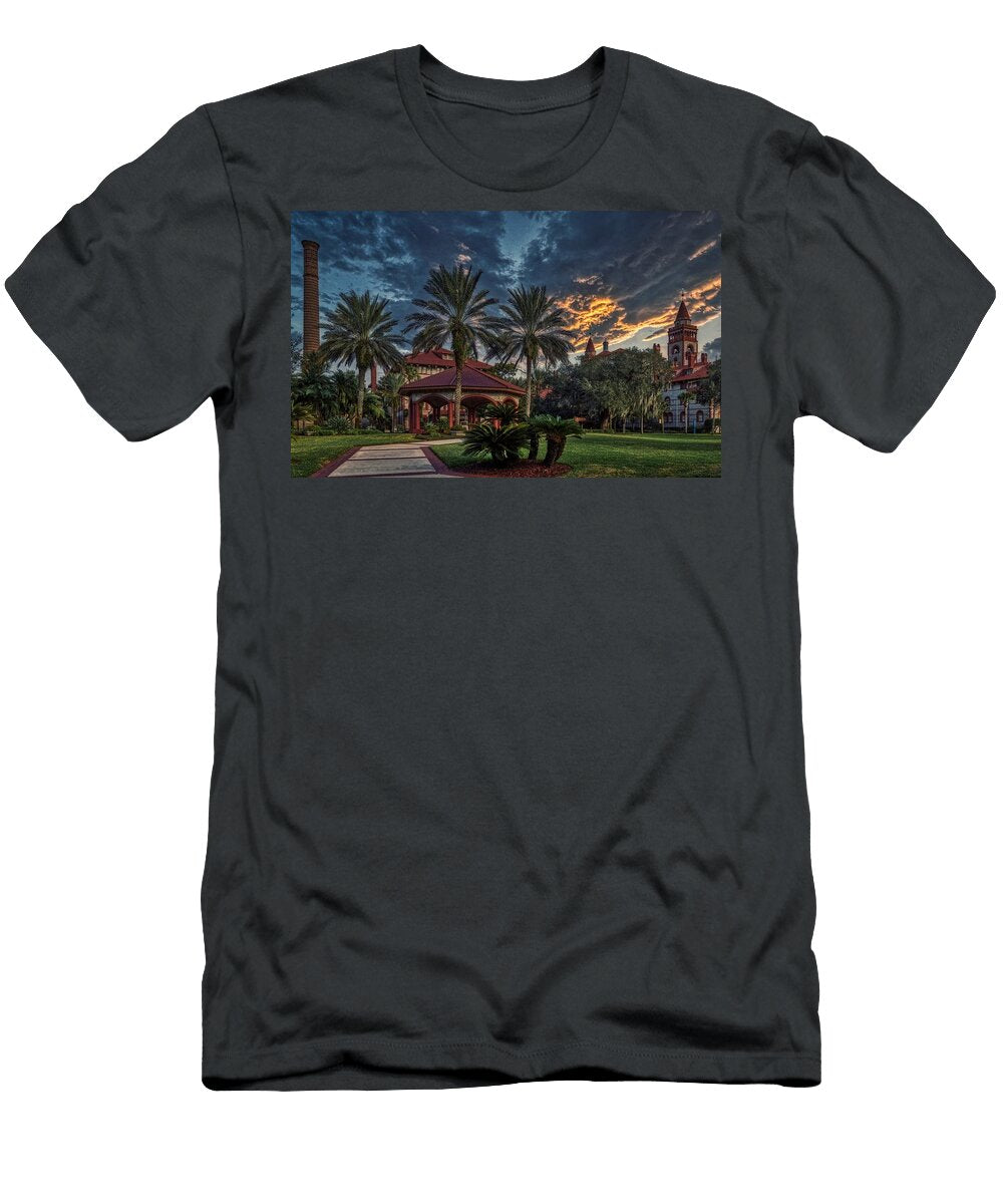 Flagler College Campus At Sunset Mountain Dreams T-Shirt