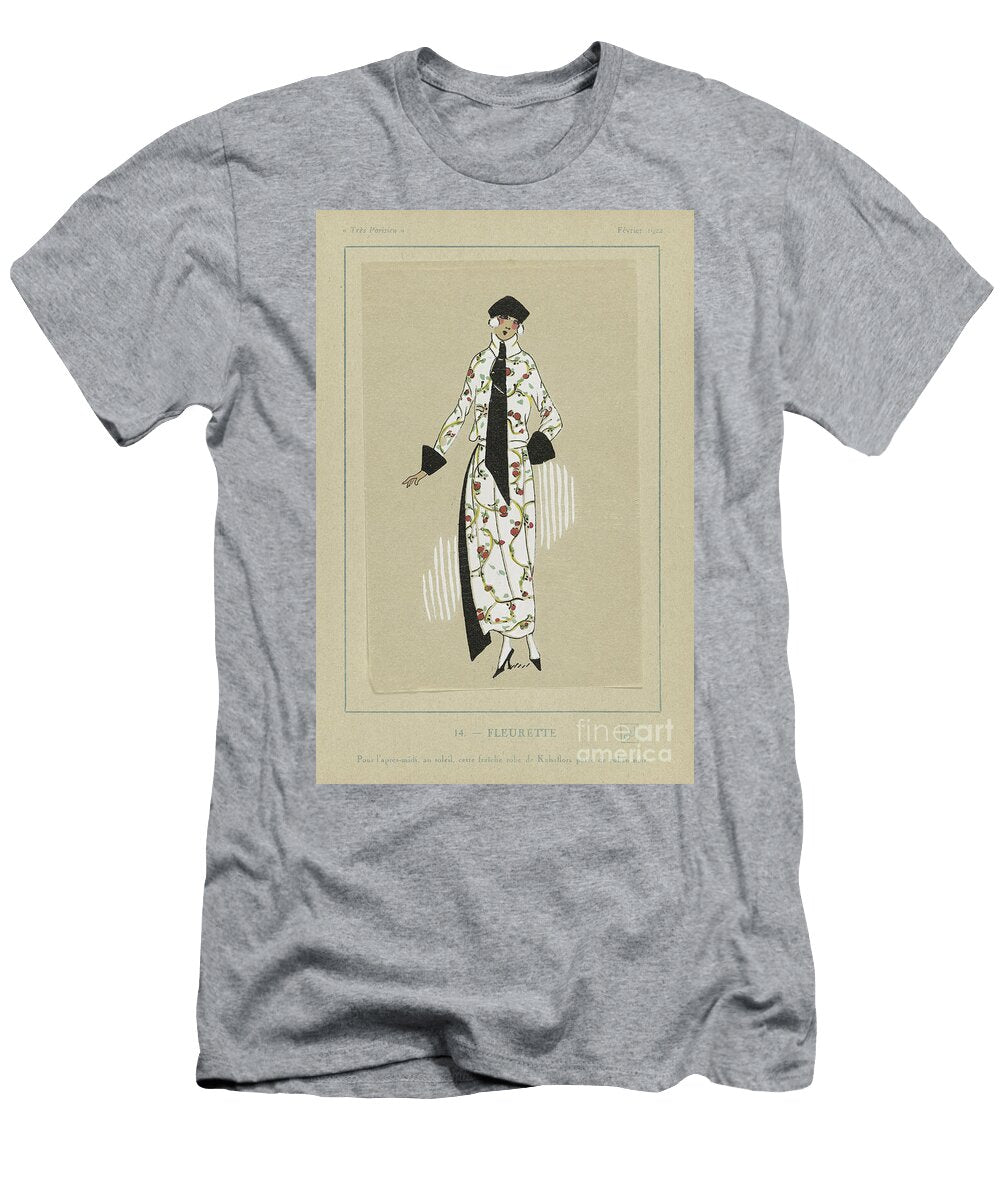 Fleurette From Tres Parisiens 1922 French School T-Shirt