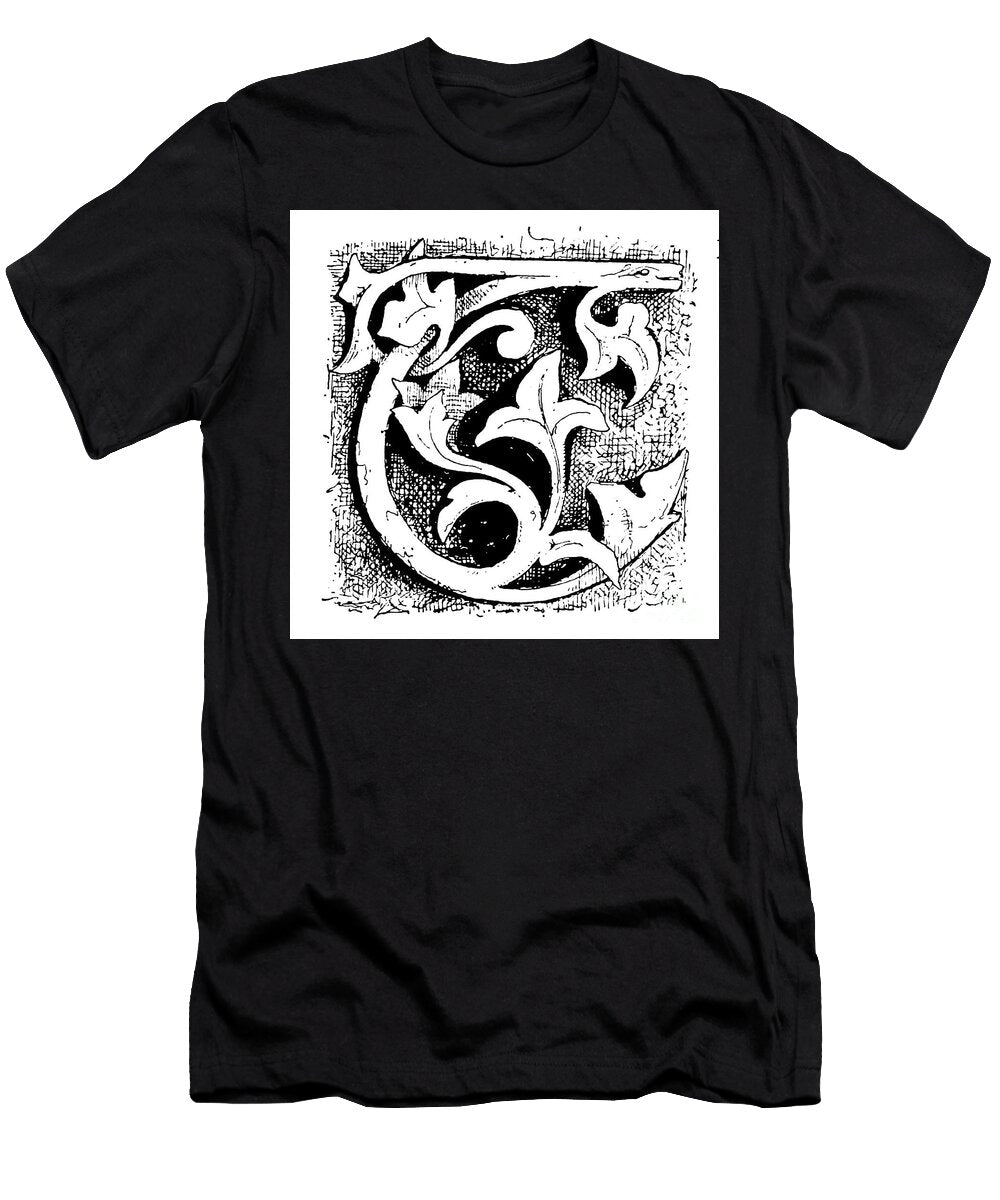 Floral and Leaf Design R1 Historic Illustrations T-Shirt