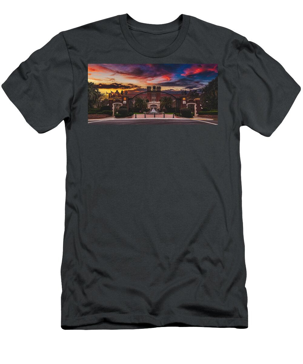 Florida State University the Westcott Building and the Ruby Diamond Auditorium Mountain Dreams T-Shirt