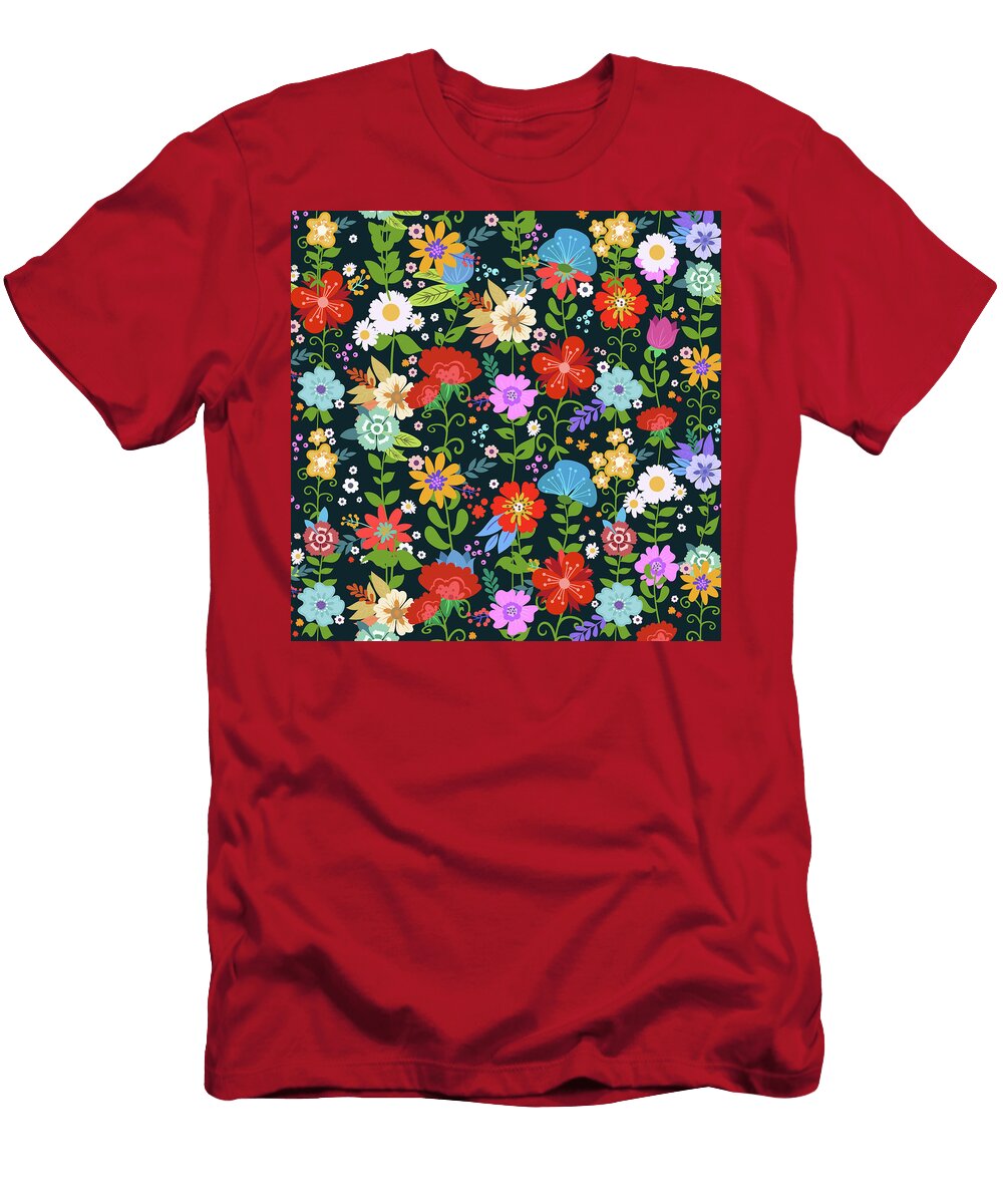 Flower Field Mr Snif T-Shirt