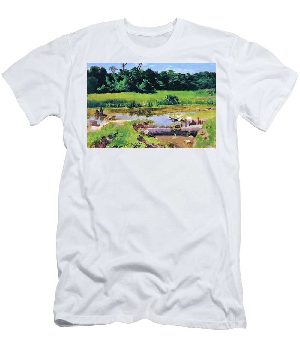 Fluvial Landscape Digital Remastered Edition Jose Ferraz De Almeida Junior T-Shirt