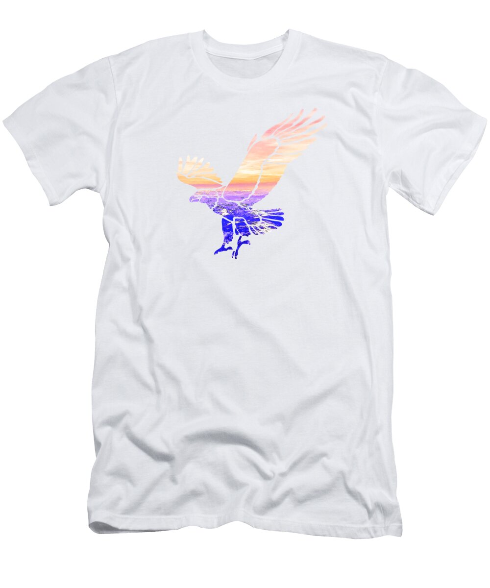 Flying Eagle Silhouette Eileen Backman T-Shirt