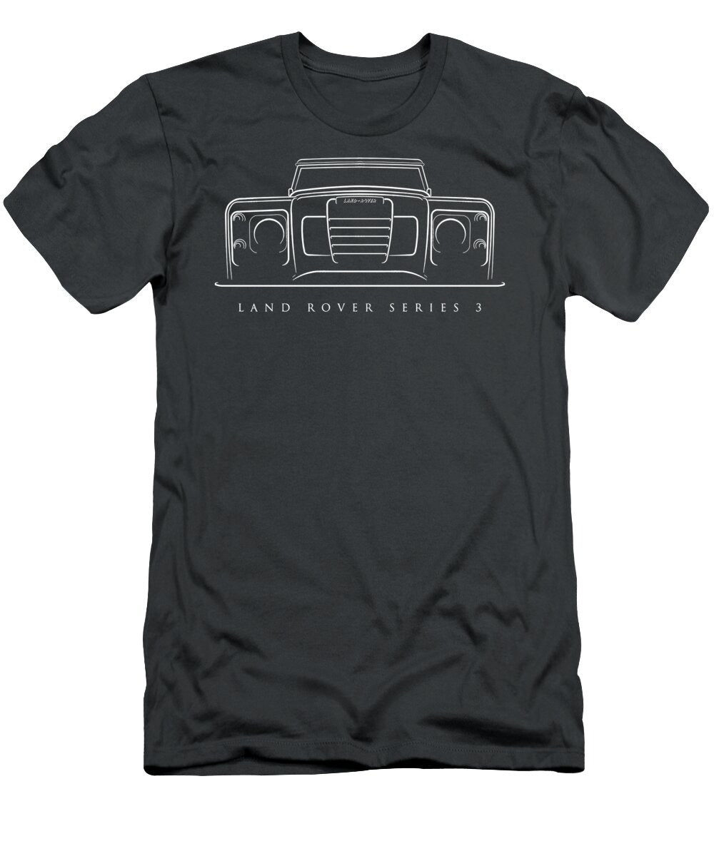For Land Rover Series 3 Front Stencil White Personalized Custom Personalize Nataniel Engstrom T-Shirt