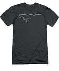 Ford Mustang Emblem Stencil White Sibainu T-Shirt