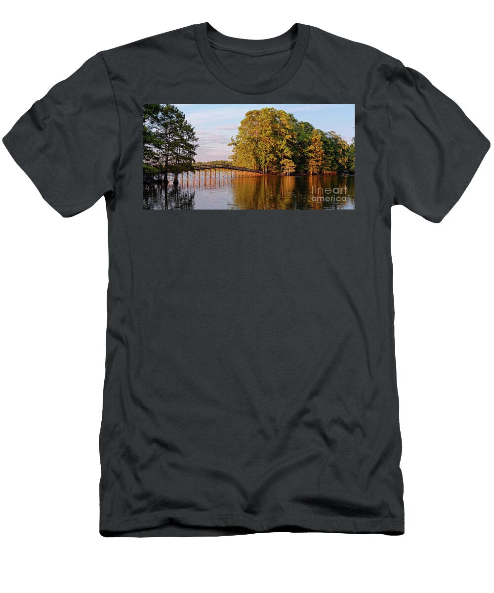 Forest Reflection of Golden Hour Light At Miartin Dies Junior State Park East Texas Pineywoods Silvio Ligutti T-Shirt