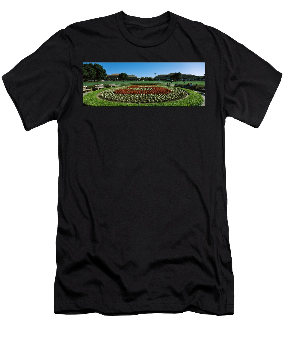 Formal Garden At the University Campus Panoramic Images T-Shirt