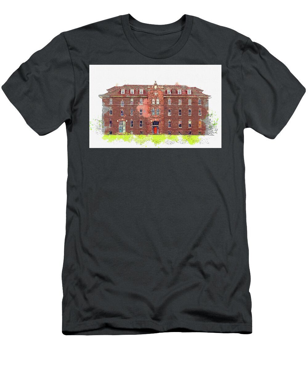 Former Kemper Military School Now the Boonville Campus of State Fair Community College 2 Watercolor Celestial Images T-Shirt