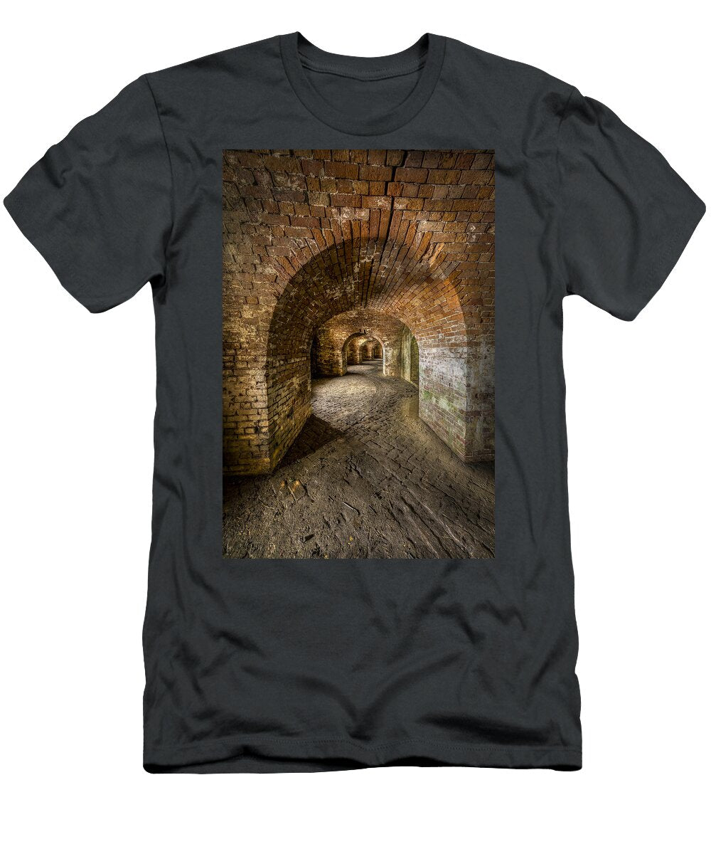 Fort Macomb Arches Vertical David Morefield T-Shirt