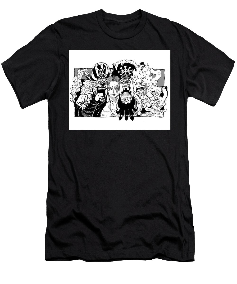 Four Characters with Expressions Comic Style Gaviner Colet T-Shirt