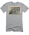 Front of Rock Cut Temple At Abu Simbel M3 Historic Illustrations T-Shirt