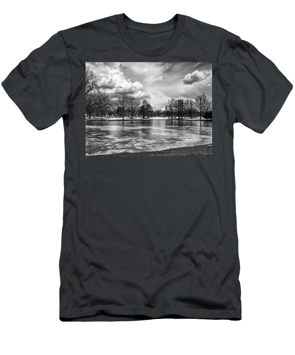 Frozen Pond on the Campus of Northern Illinois University Mountain Dreams T-Shirt