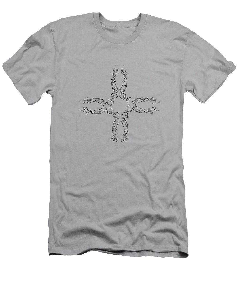 Funny Gift Dick Orgasm Pattern Line Art Cumming Penis Pattern Secret Gift Benhq Art T-Shirt