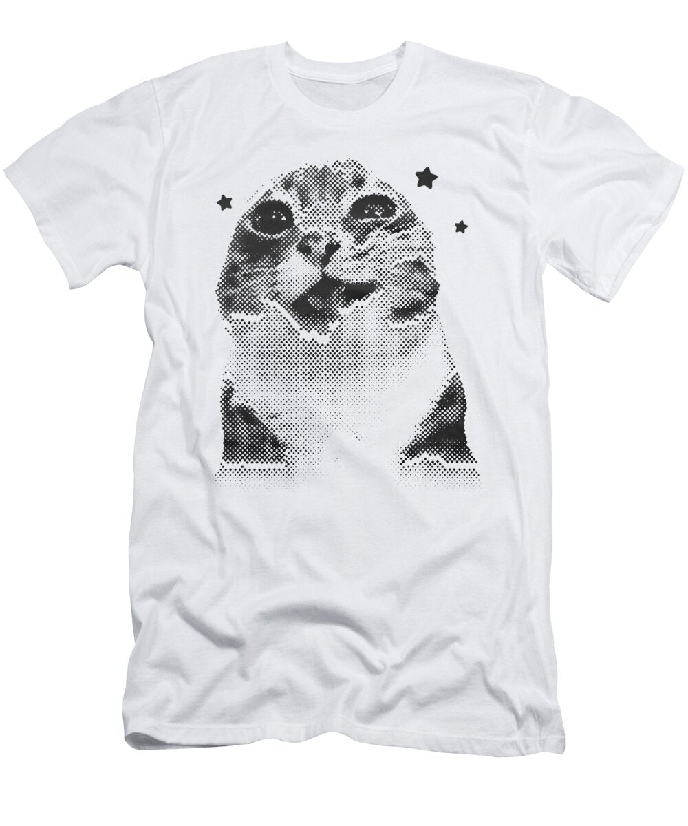 Funny Retro Cat Silly Vintage Kitten Meme Cat Zyneu Gangd T-Shirt