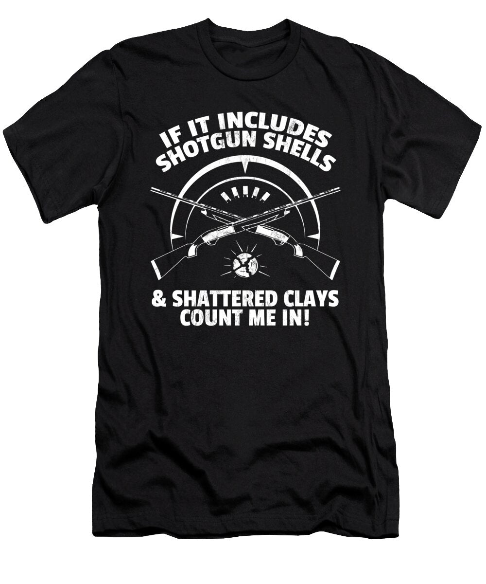 Funny Skeet Shooting Trap Shooting Design Noirty Designs T-Shirt