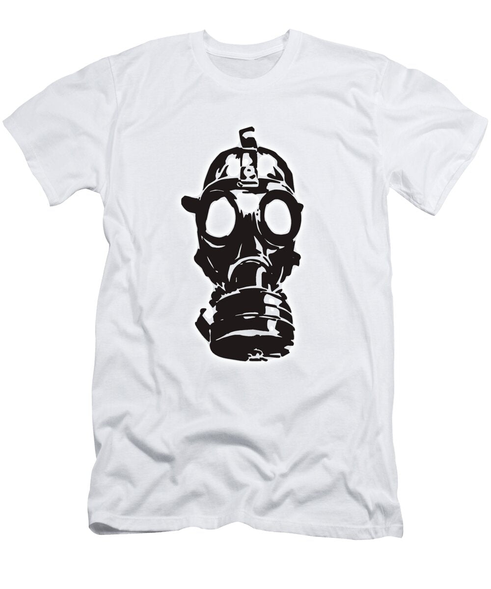 Gas Mask Drawing Vintage Illustration Tom Hill T-Shirt