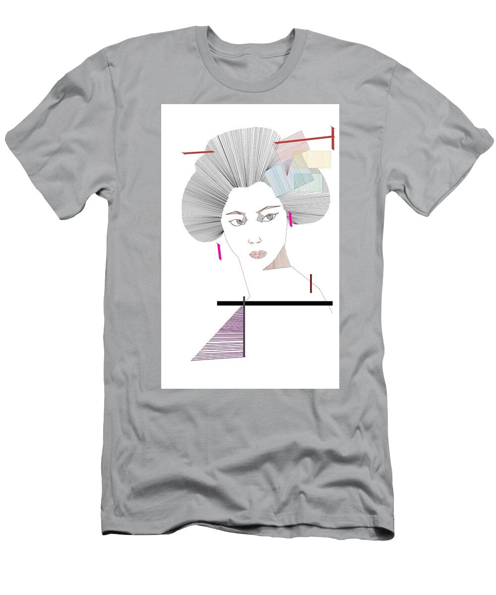 Geisha Illustration Ai Aida T-Shirt