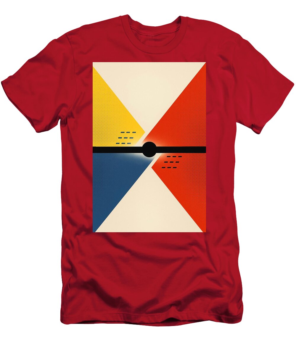 Geometric Balance of Colors Lukasz Czajkowski T-Shirt