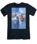 Geometric Blue and Orange Composition Kevin Walker and Pixel Reverie T-Shirt