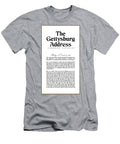 Gettysburg Address Print Abraham Lincoln Speech American History Poster 01 Studio Grafiikka T-Shirt