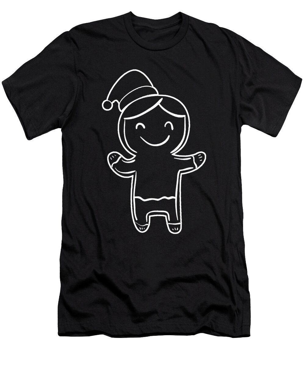 Gingerbread Lineart Manuel Schmucker T-Shirt