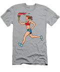 Girl Athlete Torchbearer Sports Fire Valeriy Kachaev T-Shirt