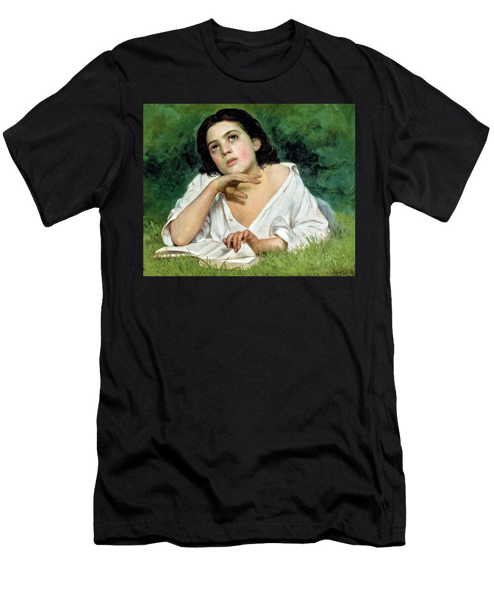 Girl with a Book Moca Com Livro By Jose Ferraz De Almeida Junior 1899 Jose Ferraz De Almeida Junior T-Shirt