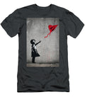 Girl with a Heart Shaped Kite Kevin Walker and Pixel Reverie T-Shirt